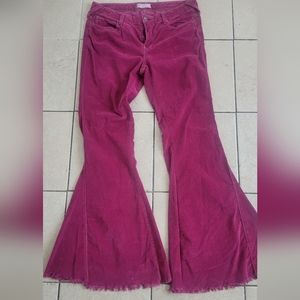 Free People Low Rise Corduroy Bell Bottoms SZ 31